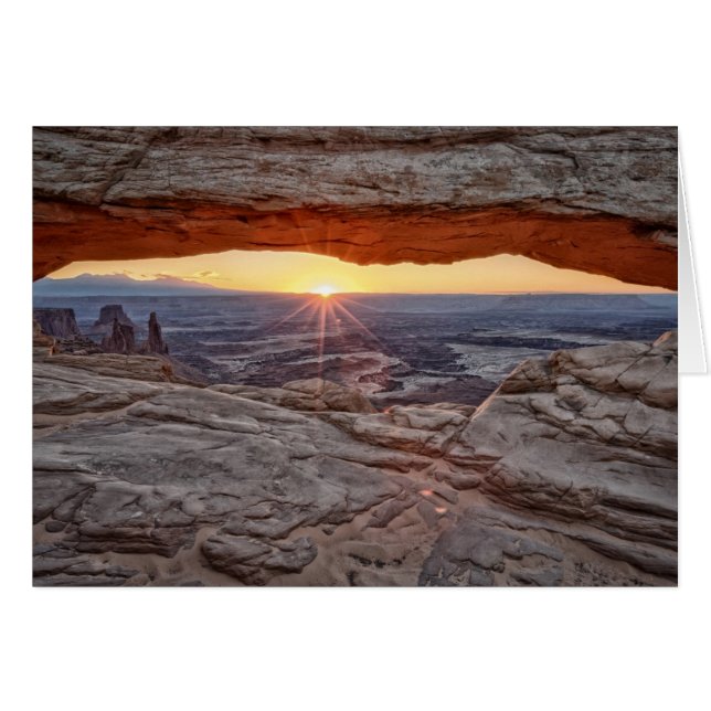 Sonnenaufgang am Mesa Arch, Canyonlands National P (Vorderseite (Horizontal))