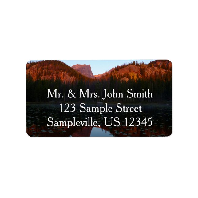 Sonnenaufgang am Nymph See I Adressaufkleber (Vorne)