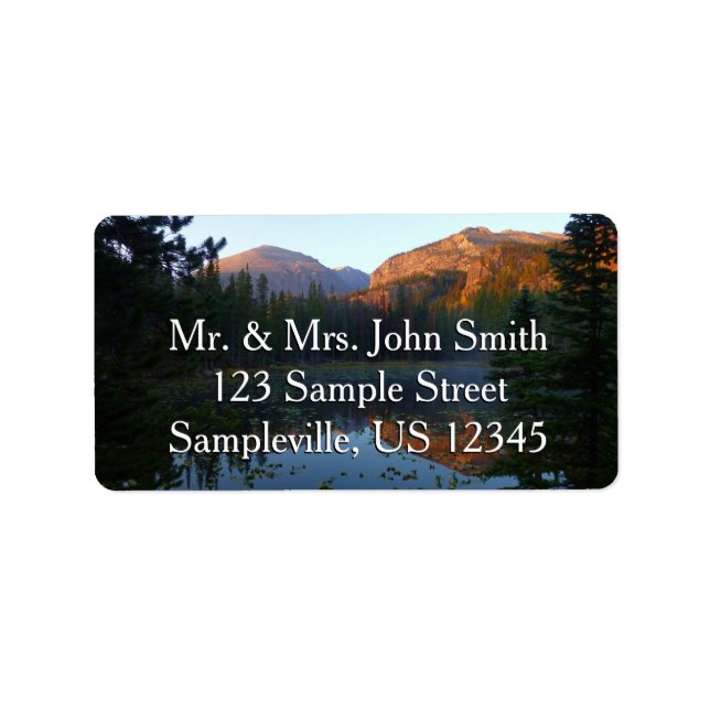 Sonnenaufgang am Nymph See II Adressaufkleber (Vorne)