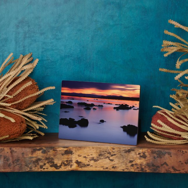 Sonnenaufgang am Schwarzen Punkt des Monosees Fotoplatte (Seite)