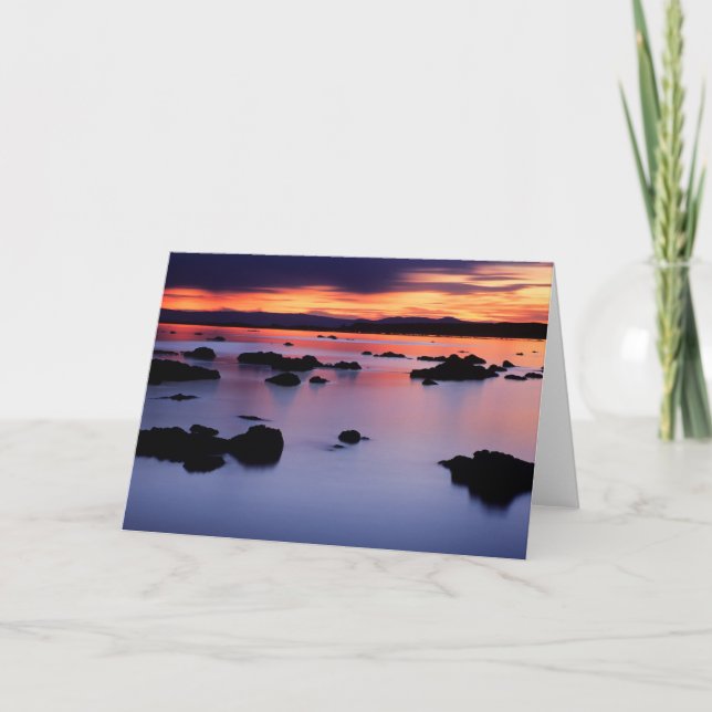 Sonnenaufgang am Schwarzen Punkt des Monosees Karte (Vorderseite)