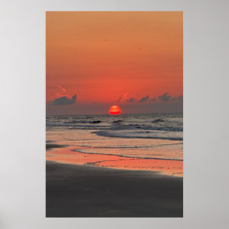 Sonnenaufgang am Strand der Isle Of Palms Poster