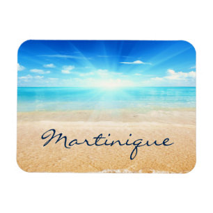 Sonnenaufgang am Strand von Martinique Magnet