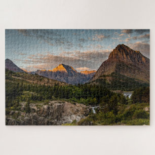 Sonnenaufgang am Swiftcurrent Lake Puzzle
