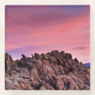 Sonnenaufgang an Alabama-Hügeln Glasuntersetzer