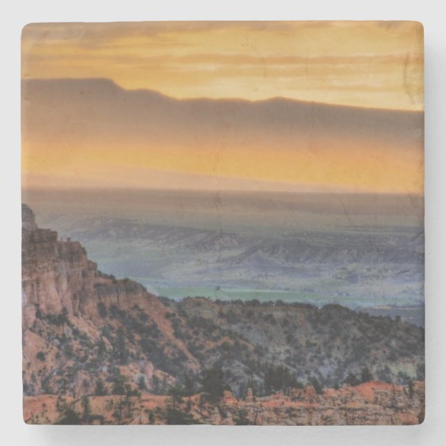 Sonnenaufgang an Bryce Schlucht Steinuntersetzer (Vorderseite)