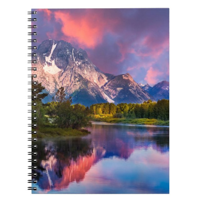 Sonnenaufgang an der Oxbow Bend Notizblock (Vorderseite)