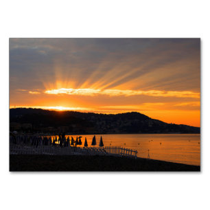 Sonnenaufgang an der Promenade des Anglais Tischnummer