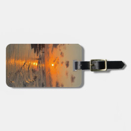 Sonnenaufgang an der texanischen Küste, personalis Gepäckanhänger