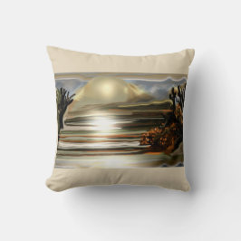 Sonnenaufgang an der Wüste Abstrakte Kunst im Südw Kissen