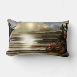 Sonnenaufgang an der Wüste Abstrakte Kunst im Südw Lendenkissen