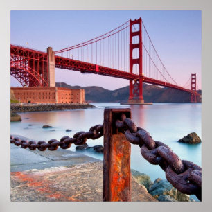 Sonnenaufgang an Fort Point Poster