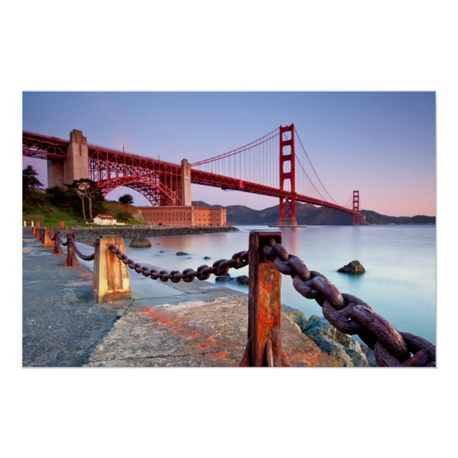 Sonnenaufgang an Fort Point Poster (Vorderseite)