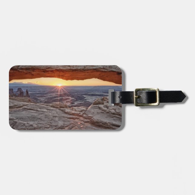 Sonnenaufgang an MESA-Bogen, Canyonlands Gepäckanhänger (Vorderseite horizontal)