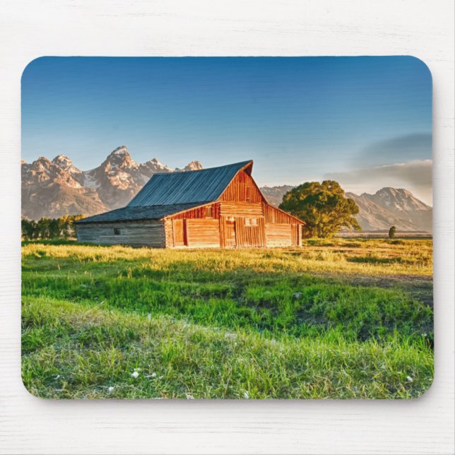 Sonnenaufgang an Moulton Scheune Mousepad (Vorne)