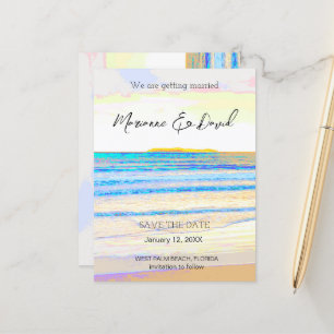 Sonnenaufgang Ankündigung Datum freihalten Postkar