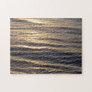 Sonnenaufgang auf beruhigenden Ozeangewässern Foto Puzzle