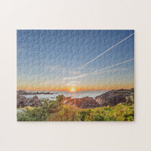 Sonnenaufgang auf dem Armação Strand Puzzle