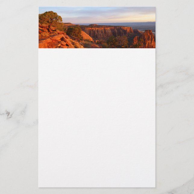 Sonnenaufgang auf dem Grand-View-Weg am Monument O Briefpapier (Vorderseite)