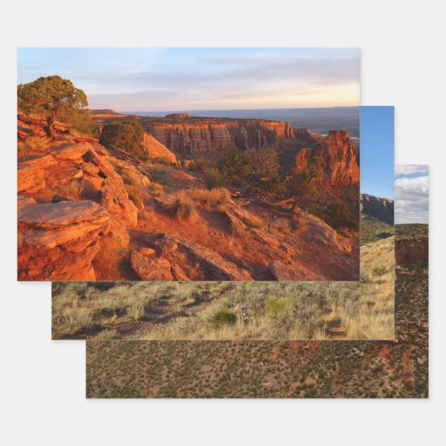 Sonnenaufgang auf dem Grand-View-Weg am Monument O Geschenkpapier Set (Set)