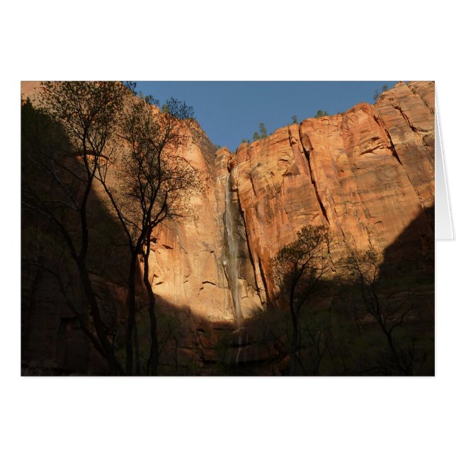 Sonnenaufgang auf dem Riverside Wanderweg at Zion (Vorderseite (Horizontal))