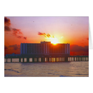Sonnenaufgang auf den Leitungs-Hotelkarten