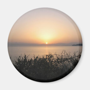 Sonnenaufgang auf der Insel Korfu in Griechenland Magnet