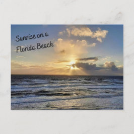 Sonnenaufgang auf der Postkarte von Florida Beach