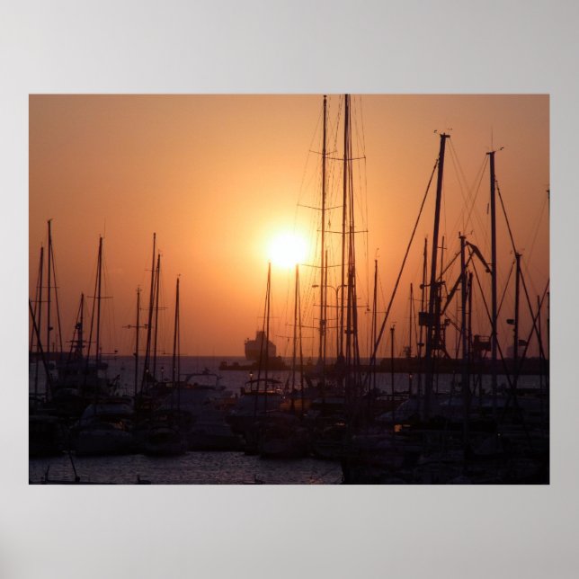 Sonnenaufgang auf Kreta Poster (Vorne)