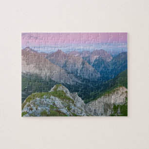Sonnenaufgang auf mt. falschkogel, im lechtaler 4 puzzle