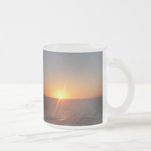 Sonnenaufgang auf Sea III Ocean Horizon Seascape Mattglastasse