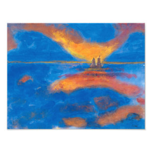 Sonnenaufgang auf See   Emil Nolde   Fotodruck