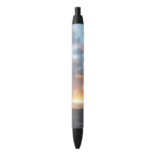 Sonnenaufgang auf See I Pastell-Seelandschaft Kugelschreiber