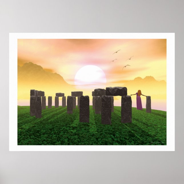 Sonnenaufgang bei Avalon Poster (Vorne)