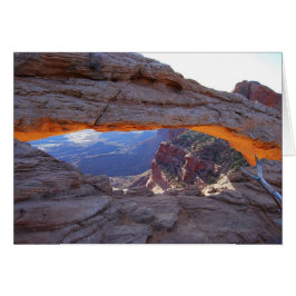 Sonnenaufgang bei Mesa Arch Utah Card
