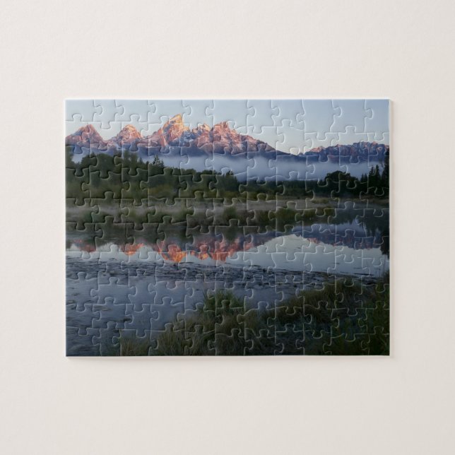 Sonnenaufgang bei Schwabacker Landung bei Grand Te Puzzle (Horizontal)