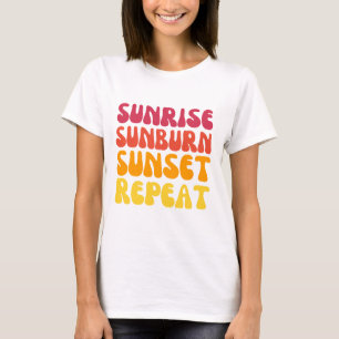 Sonnenaufgang bei Sonnenaufgang wiederholen T-Shirt