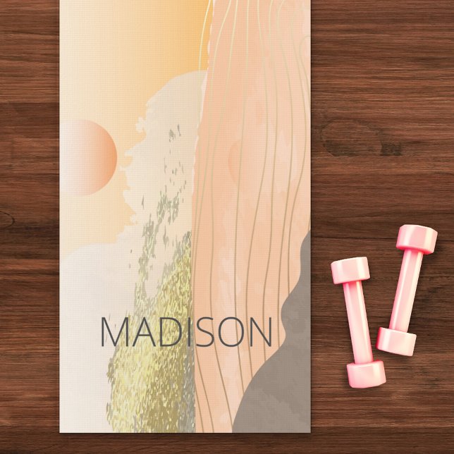 Sonnenaufgang Berglandschaft Personalisiert Yogamatte (Von Creator hochgeladen)