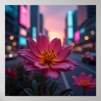 Sonnenaufgang-Bloom-Plakat Poster
