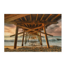 Sonnenaufgang Bogue Inlet Pier Seascape SOBX NC