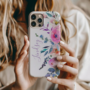Sonnenaufgang Boho Florales Monogramm Case-Mate iPhone Hülle