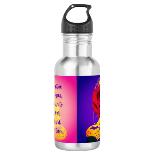 Sonnenaufgang Buddha #2 - Wasser ist lebendig Edelstahlflasche