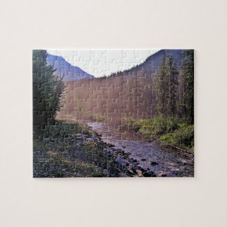 Sonnenaufgang Cameron Creek Waterton Park, Kanada Puzzle