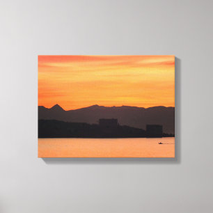 Sonnenaufgang, Costa del Sol, Spanien Leinwanddruck