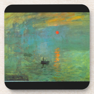 Sonnenaufgang durch Claude Monet Getränkeuntersetzer