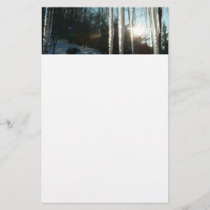 Sonnenaufgang durch Eiskeln Winternaturfotografie Briefpapier