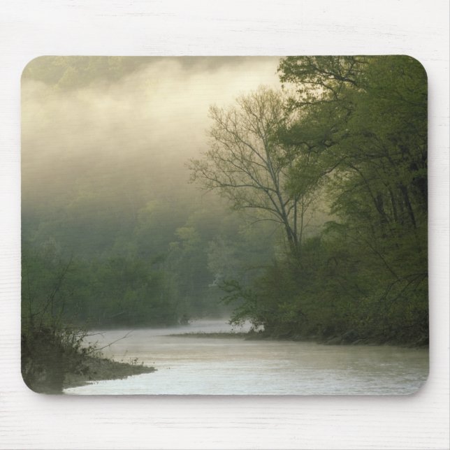 Sonnenaufgang durch Nebel aus Red Bluff, Mousepad (Vorne)