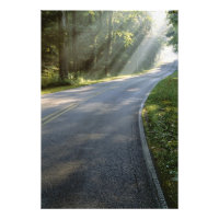 Sonnenaufgang durch Nebel entlang des Green River