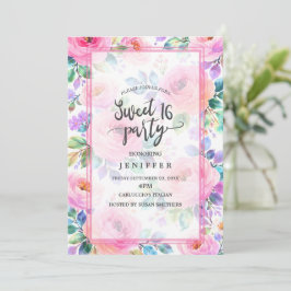 Sonnenaufgang Florales Boho Maßgeschneiderter Name Einladung