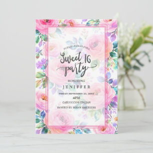 Sonnenaufgang Florales Boho Maßgeschneiderter Name Einladung